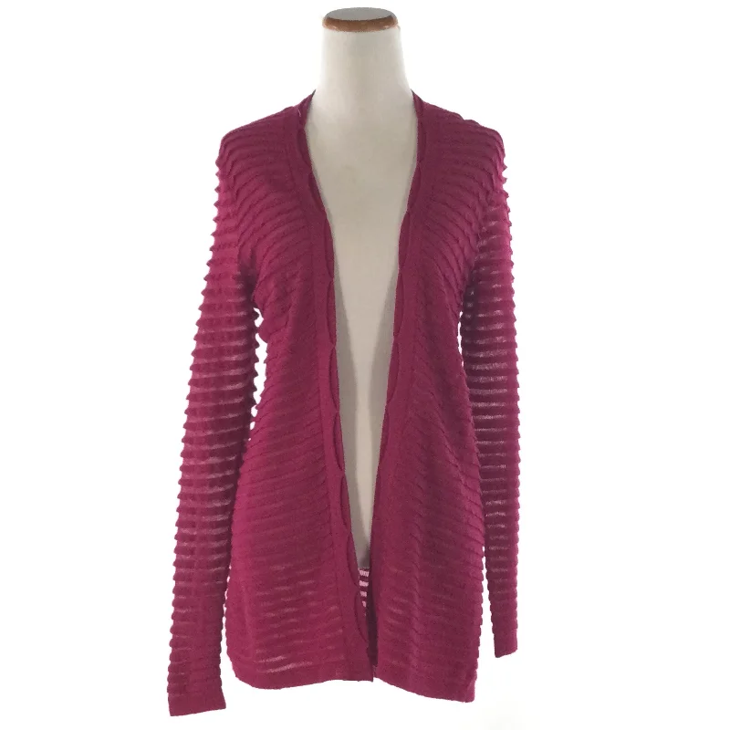CHICO'S RED TIERED SWEATER- 0 Sequined Glittery Shiny
