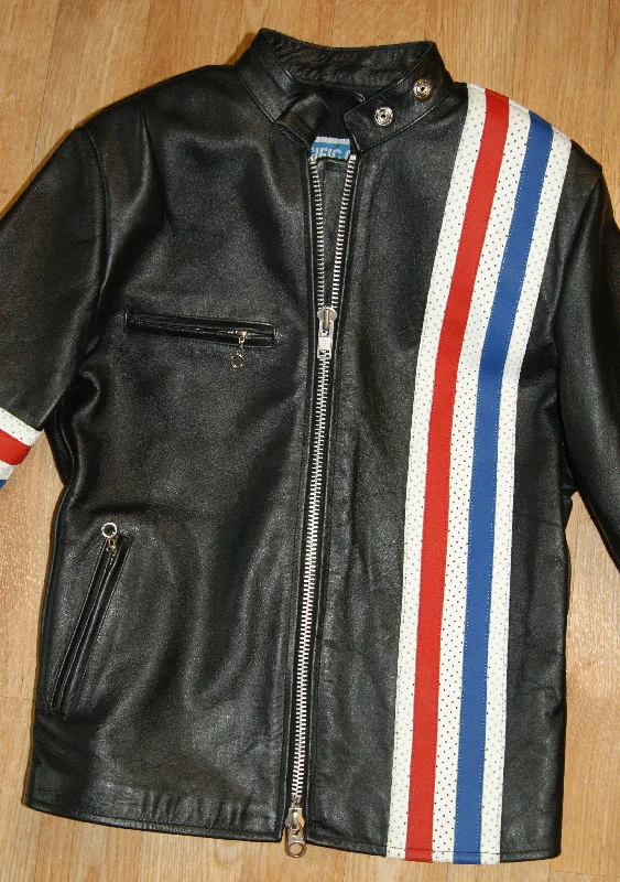 Pacific Cycle "Easy Rider" Women's Cafe Racer Jacket, size Large Striped Jacket Polka Dot Jacket Floral Jacket Pacific Cycle "Easy Rider" Women's Cafe Racer Jacket, size Large Striped Jacket Polka Dot Jacket Floral Jacket