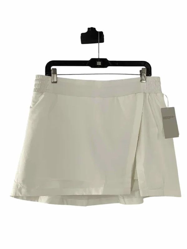 Zella Size L White Skirt corduroy skirt durable