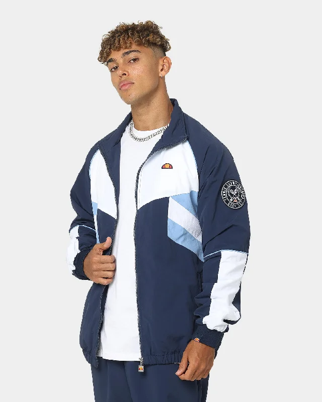 Ellesse Orey Track Windbreaker Jacket Navy Welt Pockets Slit Pockets Flap Pockets