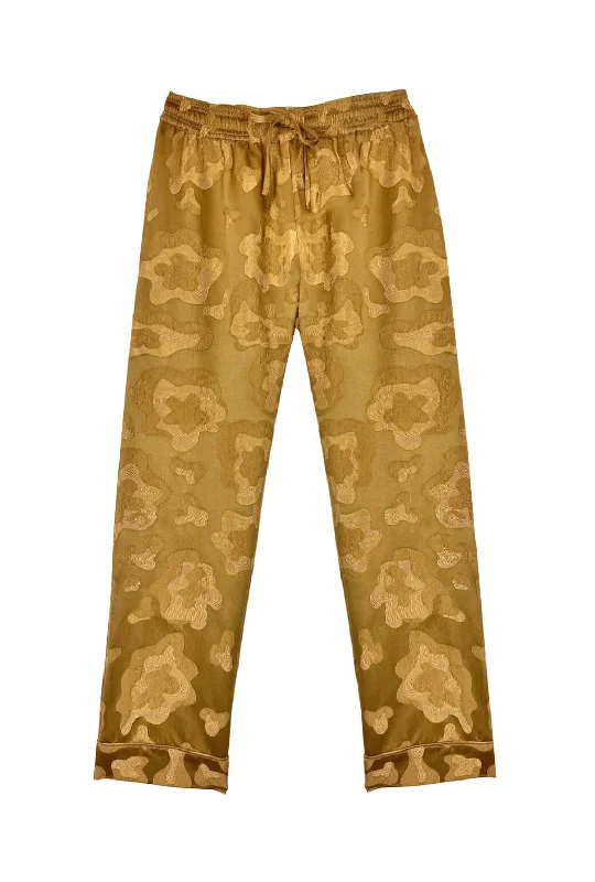 Everyday Pants - Bronze Trendy Wide-Legged Trousers