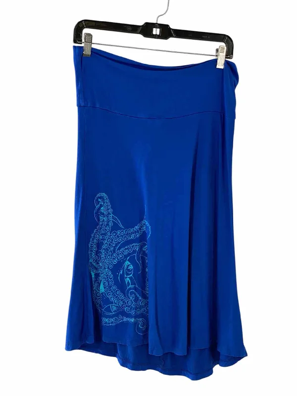 Octopus Ink Size XL Blue Skirt spandex blend skirt