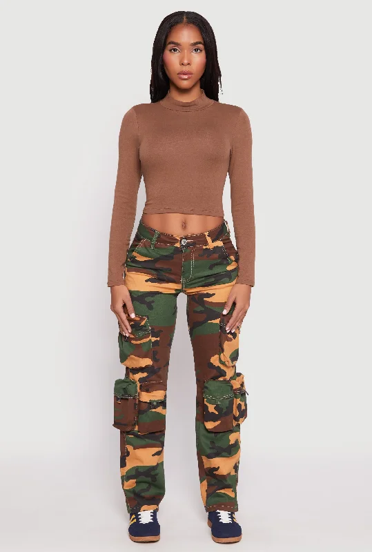 VIP Camouflage Cargo Pants Chic Capri Pants