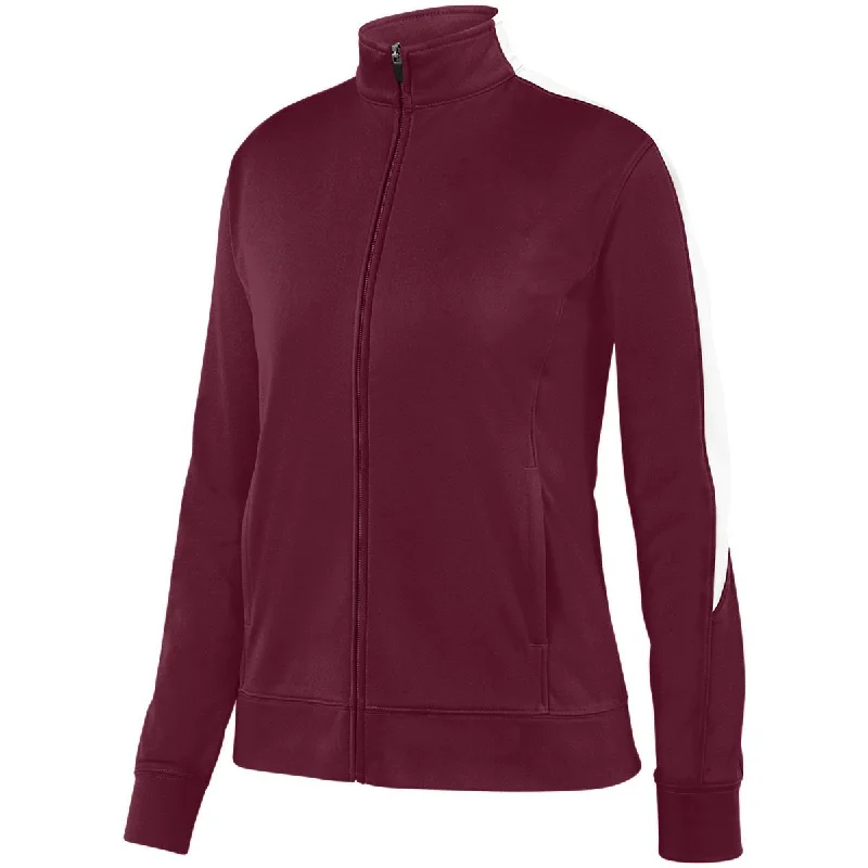 Maroon/White