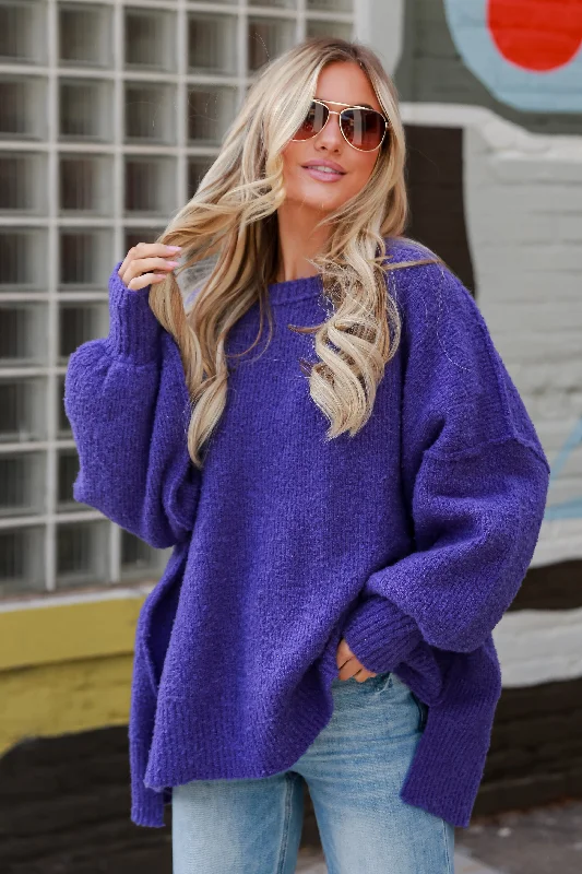 FINAL SALE - Sloane Oversized Sweater Zippered Buttoned Snapped