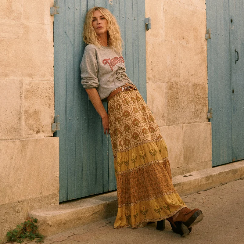 Château Maxi Skirt lace skirt feminine