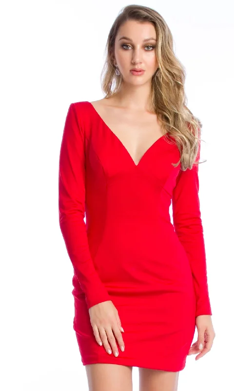 Long Sleeve Short Party Dress: Ava Presley 25940 Tunics Evening elegant