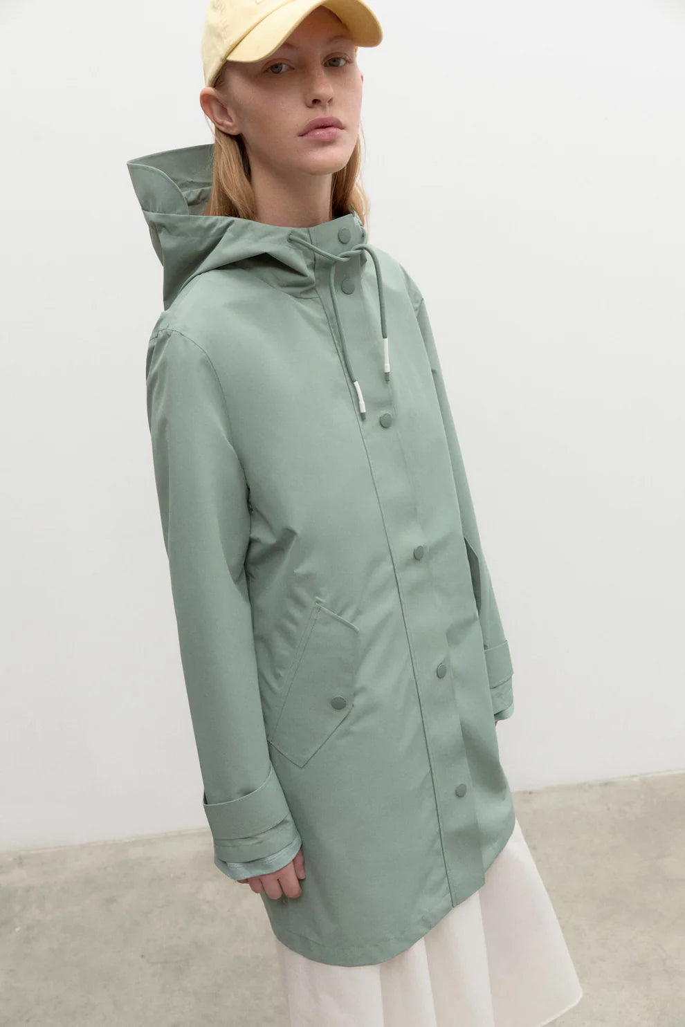 W's Rinnesalf Jacket - 100% Recycled polyester A-Line Jacket Boat Neck Shawl Collar