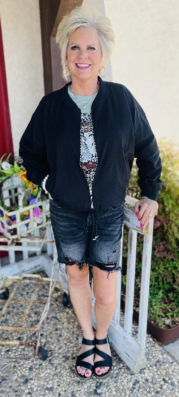 Black Zip Up Jacket Jersey Jacket Tulle Jacket Batik Jacket