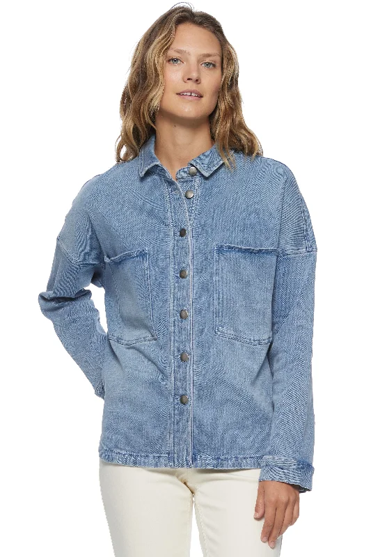 Ravenna Double Pocket Knit Shirt Jacket Elasticated Jacket Padded Jacket Insulated Jacket
