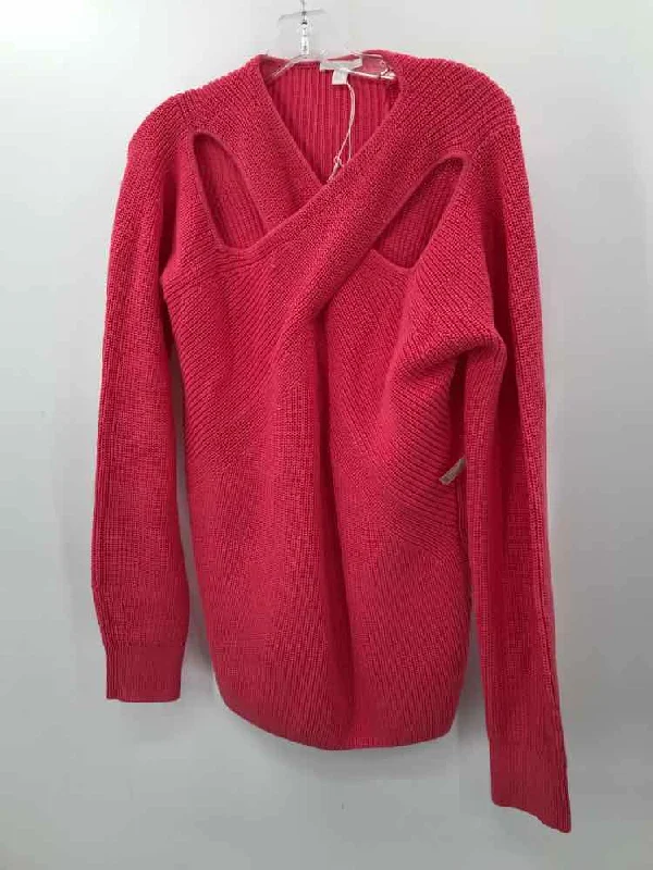 Pre-Owned COS Pink Size Small Sweater Transparent Opaque Sheer