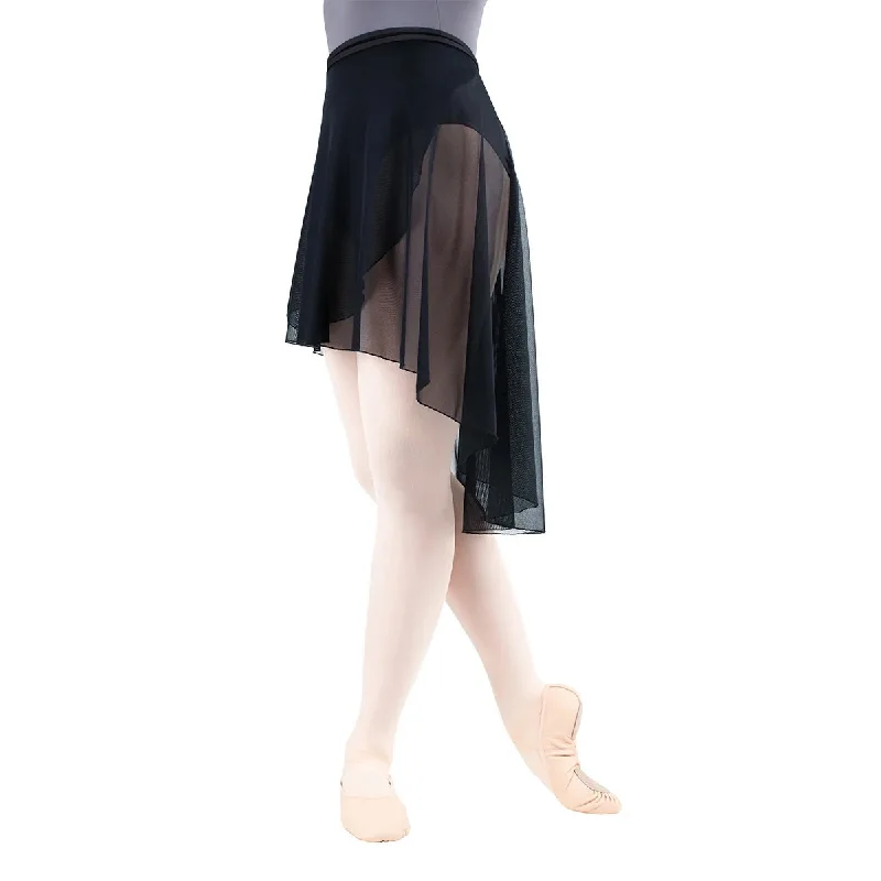Eurotard Adult Dramatic Mesh Wrap Skirt denim skirt classic