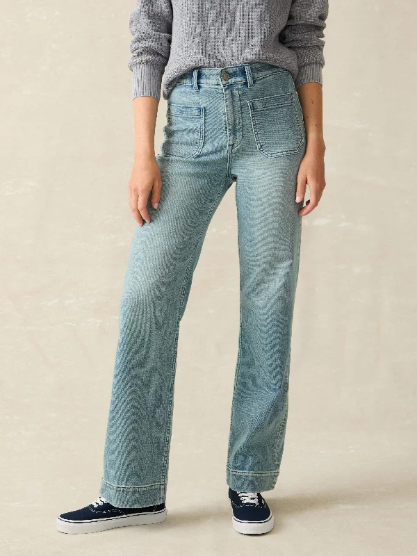 Stretch Terry Patch Pocket Pant - Eastern Shore Slim Fit Casual Pants