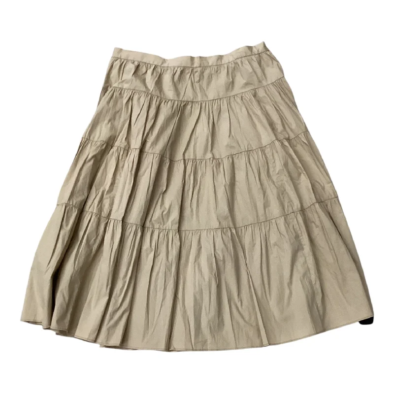 Skirt Designer By Michael Kors In Brown, Size: Xl floral skirt print