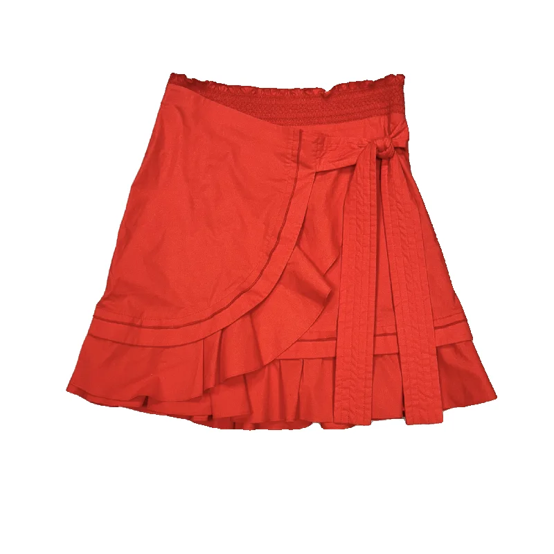 Skirt Designer By Tanya Taylor In Red, Size: Xs cashmere skirt rich
