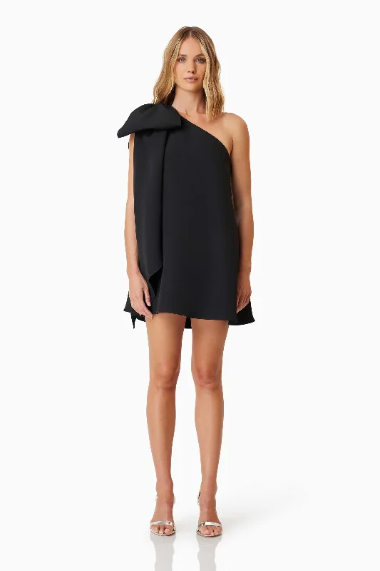 Kennedy Mini Party Dress In Black Tunics Yoga stretchy
