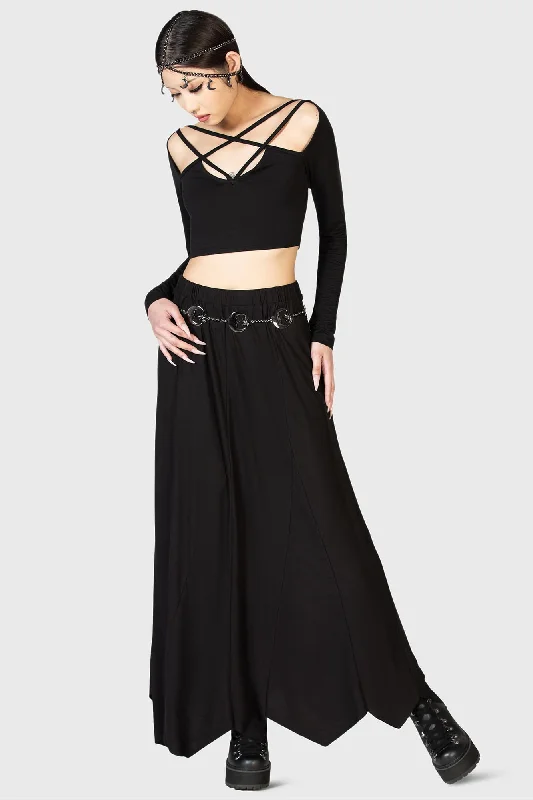 Twilight Hour Maxi Skirt velvet skirt sumptuous