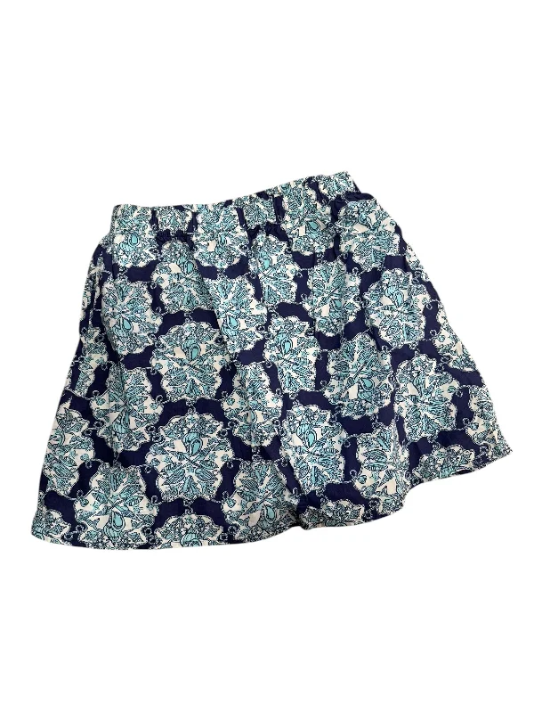 Skirt Designer By Lilly Pulitzer In Blue, Size: M velvet skirt rich