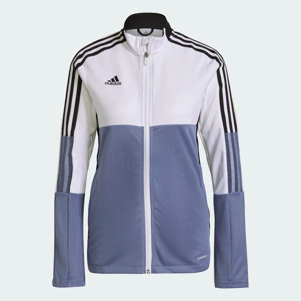 Adidas Women Tiro Track Jacket - White-Orbit Violet Knit Jacket Woven Jacket Fleece Jacket