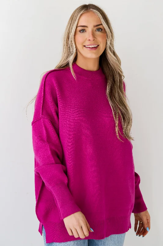FINAL SALE - Delaney Oversized Sweater Hooded Sweater Collared Sweater Shawl Collar