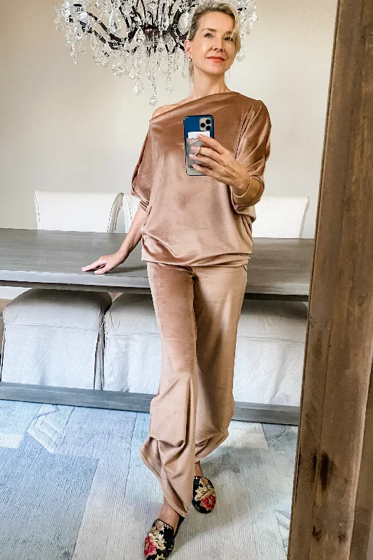 Velvet Pants Classic Stretch Pants