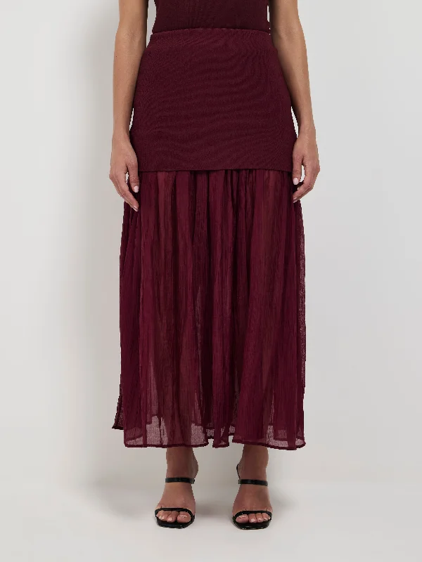 DESIREE KNIT SKIRT lace skirt intricate