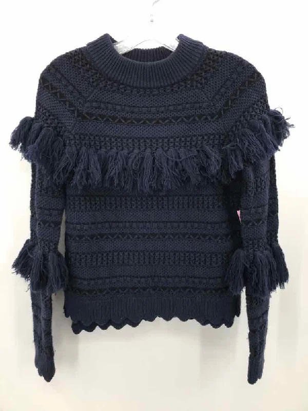 Pre-Owned Jonathan Simkhai Navy Size XS Sweater Terry Blend Velvet Blend Canvas Blend