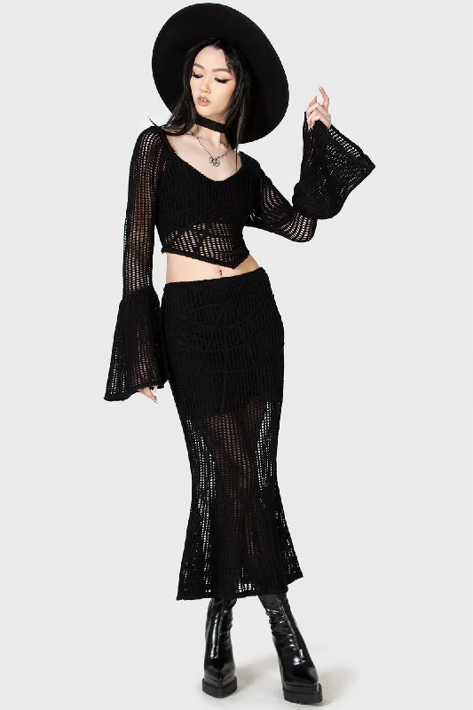 Widows Prey Knit Skirt denim skirt durable