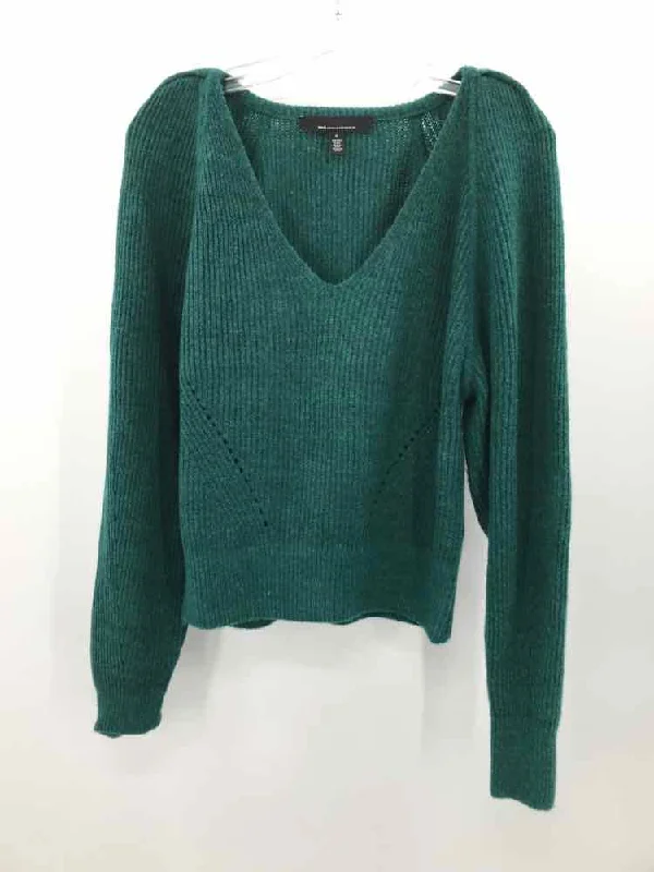 Pre-Owned WHBM Green Size Small Sweater High Neck Crew Neck V-Neck