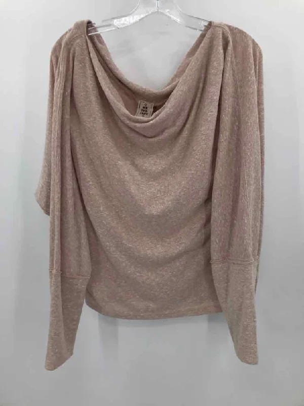 Pre-Owned Free People Tan Size Large Sweater Soft Cozy Warm