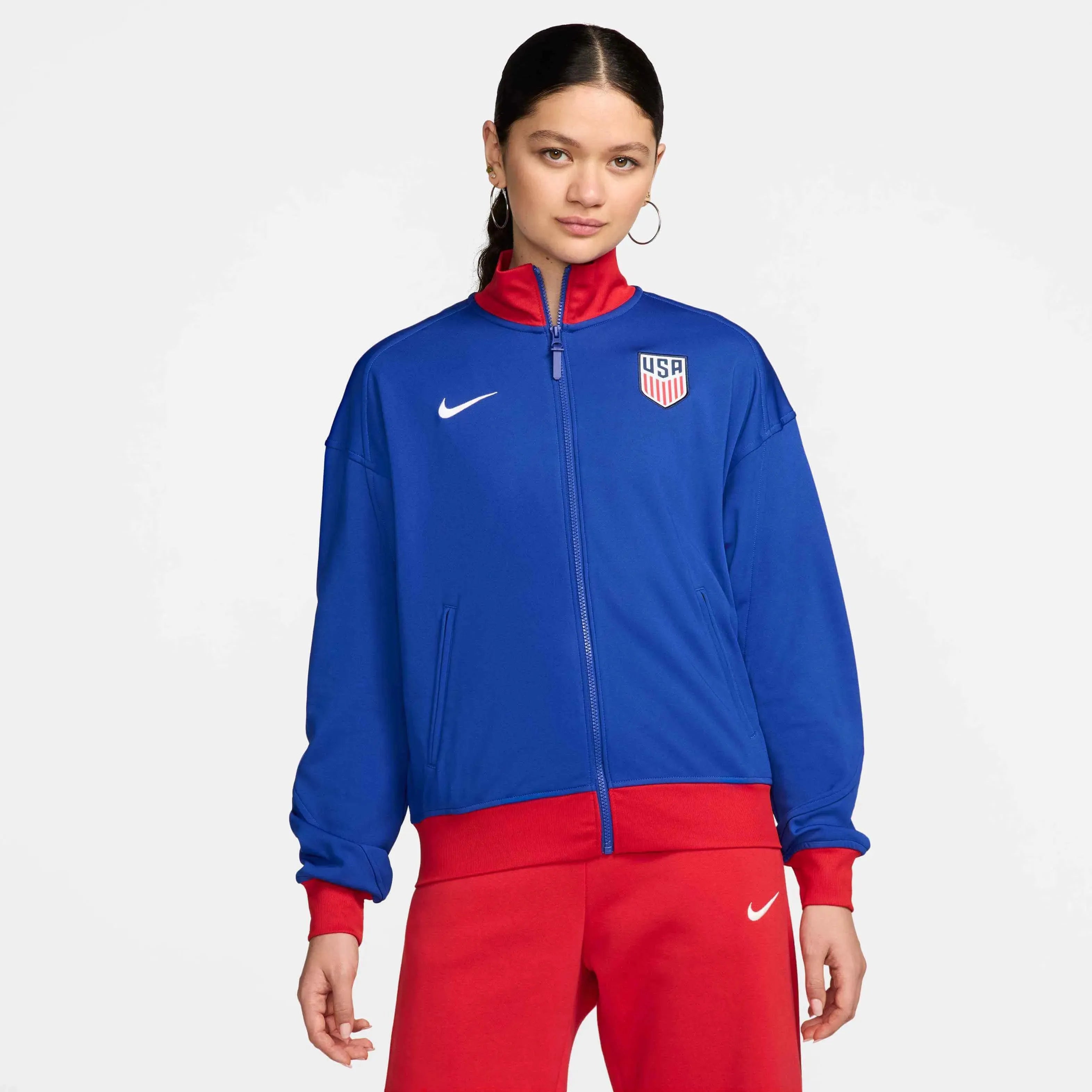 Nike 2024-25 USA Women's Dri-Fit Anthem Jacket Embroidered Jacket Appliqued Jacket Beaded Jacket Nike 2024-25 USA Women's Dri-Fit Anthem Jacket Embroidered Jacket Appliqued Jacket Beaded Jacket