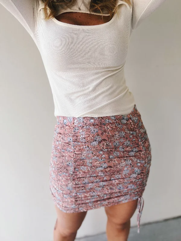 Rosie Shirred Skirt - Final Sale 50% off in cart relaxed fit skirt