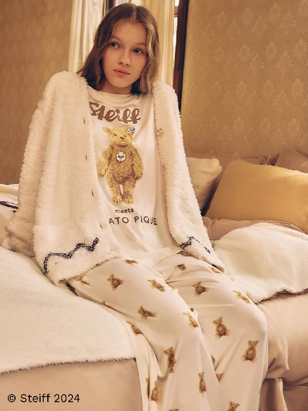 [Steiff] James Pattern Pajama Pants Casual Drawstring Pants