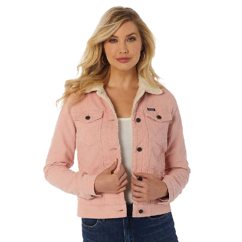 Wrangler Women's Retro Corduroy Sherpa Jacket Nylon Jacket Polyester Jacket Spandex Jacket Wrangler Women's Retro Corduroy Sherpa Jacket Nylon Jacket Polyester Jacket Spandex Jacket