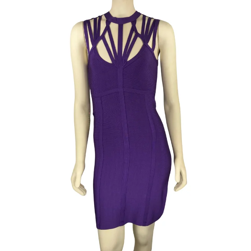 Purple Party Dress (M) Tunics Hiking breathable
