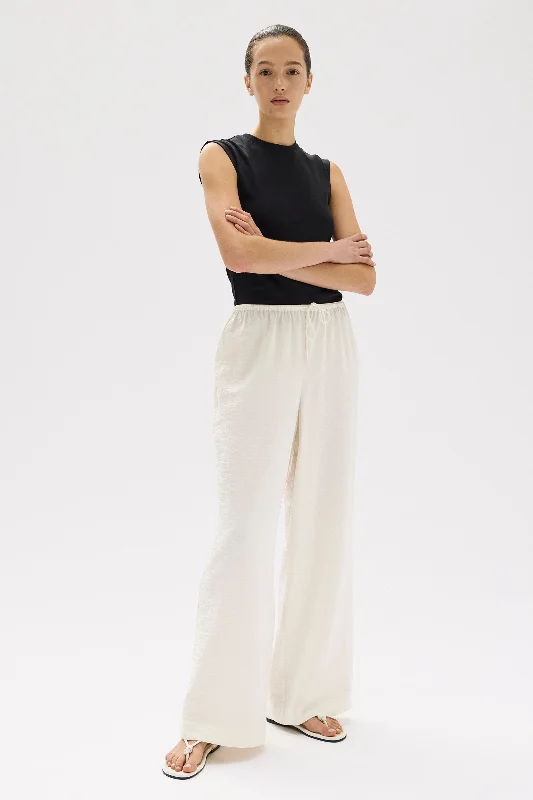 Heather Silk Blend Pant Soft Cotton Pants