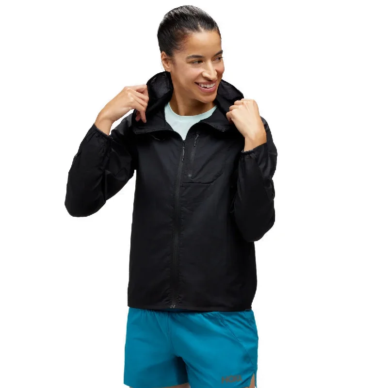 Hoka Skyflow Jacket - Womens - Black Denim Jacket Leather Jacket Suede Jacket