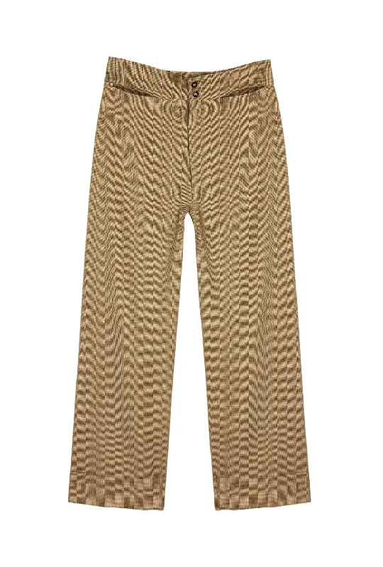 The Charlie Pant- Basketweave Wide-Legged Palazzos