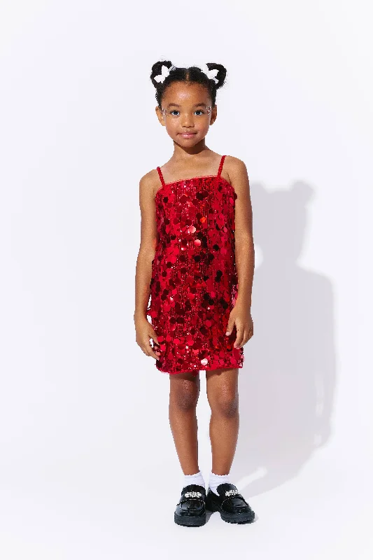 Paillette Ruby Party Dress Tunics Exclusive limited