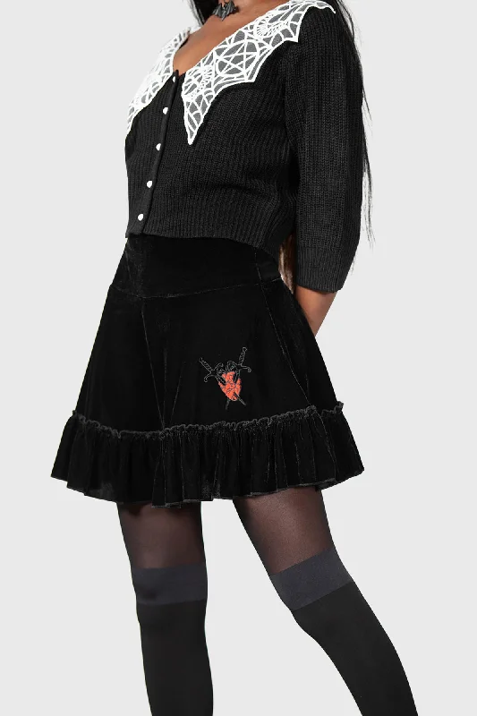 Lamellae Skater Skirt mini skirt trendy