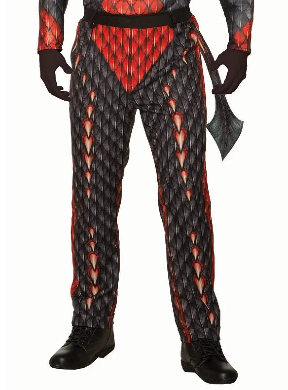 Demon Scale Print Mens Halloween Costume Pants Trendy Palazzo Pants