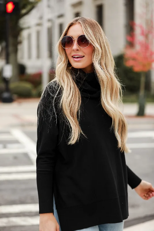 FINAL SALE - Gabby Turtleneck Oversized Sweater Stylish Fashionable Trendy