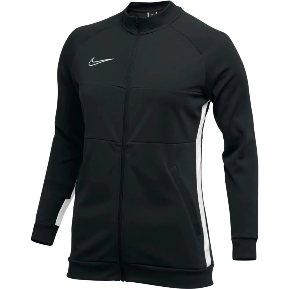 Nike Academy 19 Dri-Fit Women's Jacket - Black-White Notch Collar Peter Pan Collar Cowl Neck Nike Academy 19 Dri-Fit Women's Jacket - Black-White Notch Collar Peter Pan Collar Cowl Neck