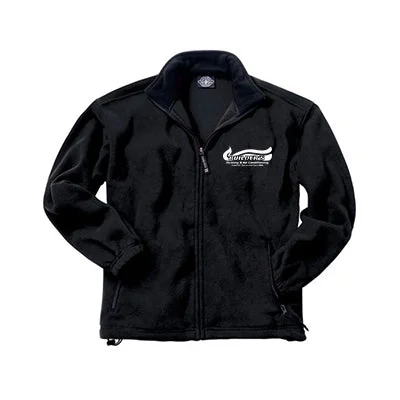 Charles River Youth Voyager Fleece Jacket Zippered Front Buttoned Front Snap Front