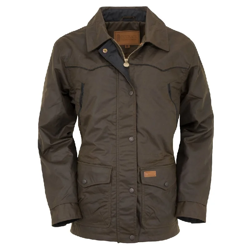 Outback Trading Co.. Round Up Womens Brown Jacket Collared Jacket Crew Neck Jacket Turtle Neck Jacket Outback Trading Co.. Round Up Womens Brown Jacket Collared Jacket Crew Neck Jacket Turtle Neck Jacket