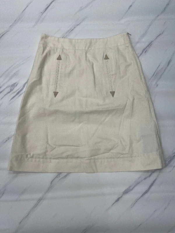 Skirt Designer By See By Chloe In Cream, Size: 8 chiffon skirt flowing
