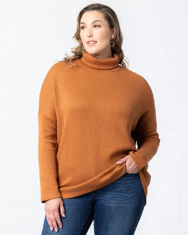 Paris Turtleneck Tunic Sweater - Sale! Embroidered Appliqued Beaded
