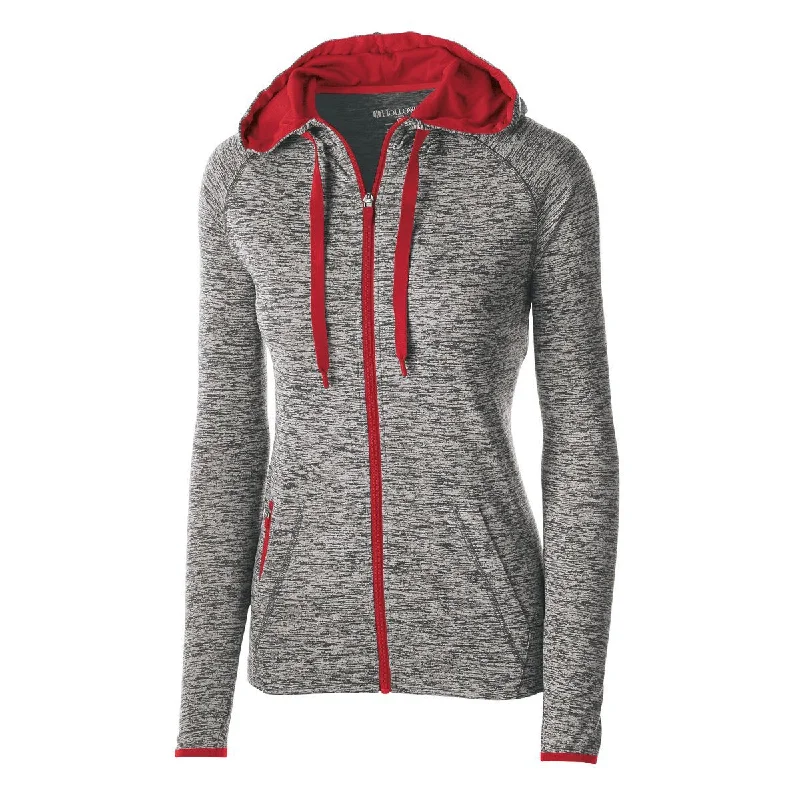 Carbon Heather/Scarlet