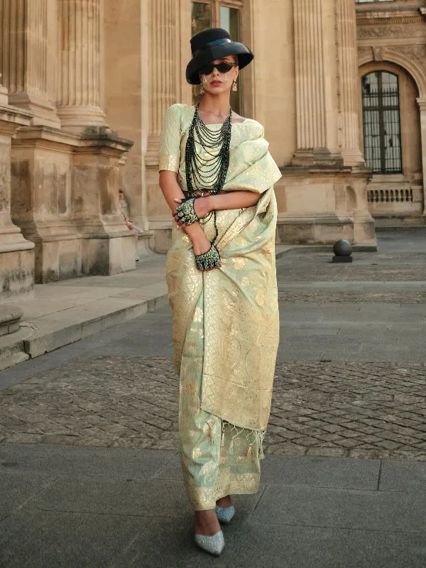Saree Mall Women's Blend Light Green Woven Design Designer Saree With Blouse Piece-KASHA335001 Subtle Shimmer Blouse Saree Mall Women's Blend Light Green Woven Design Designer Saree With Blouse Piece-KASHA335001 Subtle Shimmer Blouse
