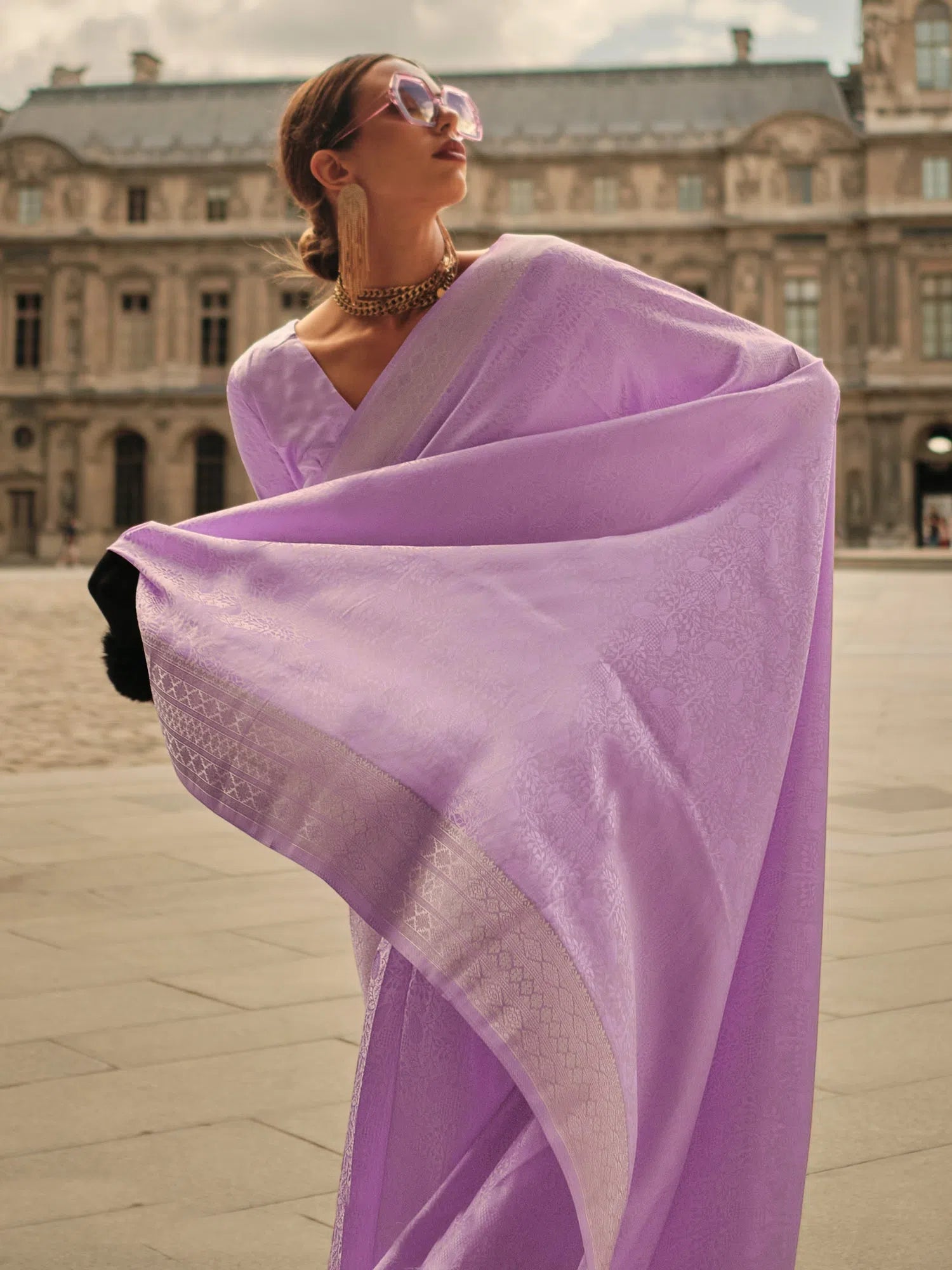 Saree Mall Women's Satin Lavendar Woven Design Designer Saree With Blouse Piece-KVINCI338006 Sleeveless Chiffon Blouse Saree Mall Women's Satin Lavendar Woven Design Designer Saree With Blouse Piece-KVINCI338006 Sleeveless Chiffon Blouse